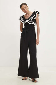 Jumpsuit black wave