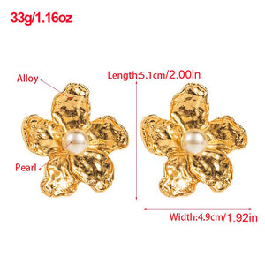 Aretes golden flower