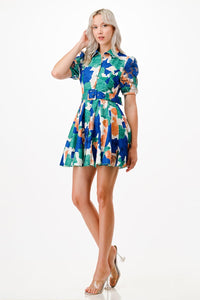 Vestido flower blue