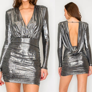 Vestido silver babe