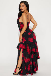 Vestido red bloom