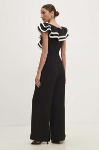 Jumpsuit black wave