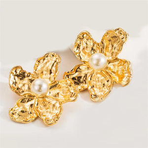 Aretes golden flower