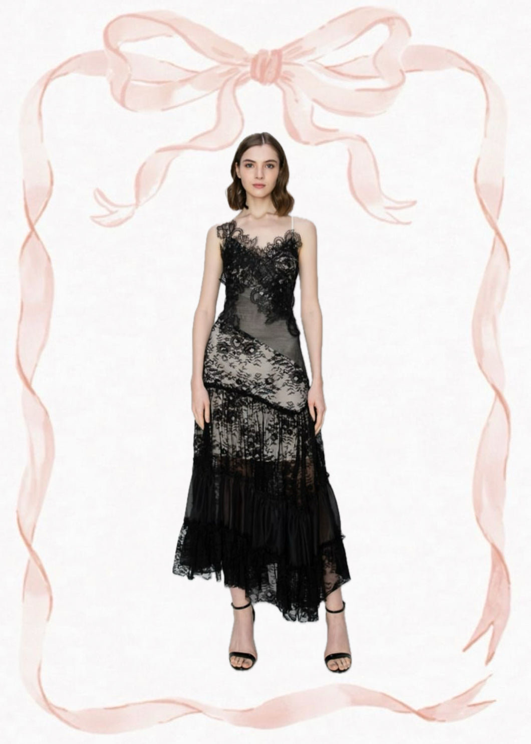 Vestido black lace