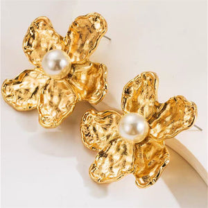 Aretes golden flower