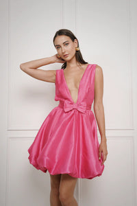 Vestido puff pink