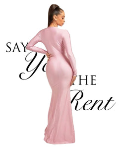 RENTA Vestido baby pink