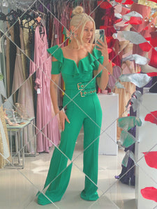 Jumpsuit verde Olán