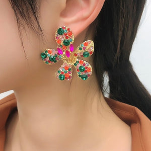 Aretes flor colors