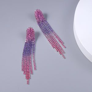 Aretes pink & purple