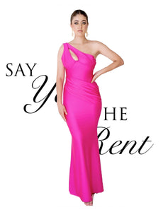 RENTA Vestido hot pink