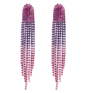 Aretes pink & purple