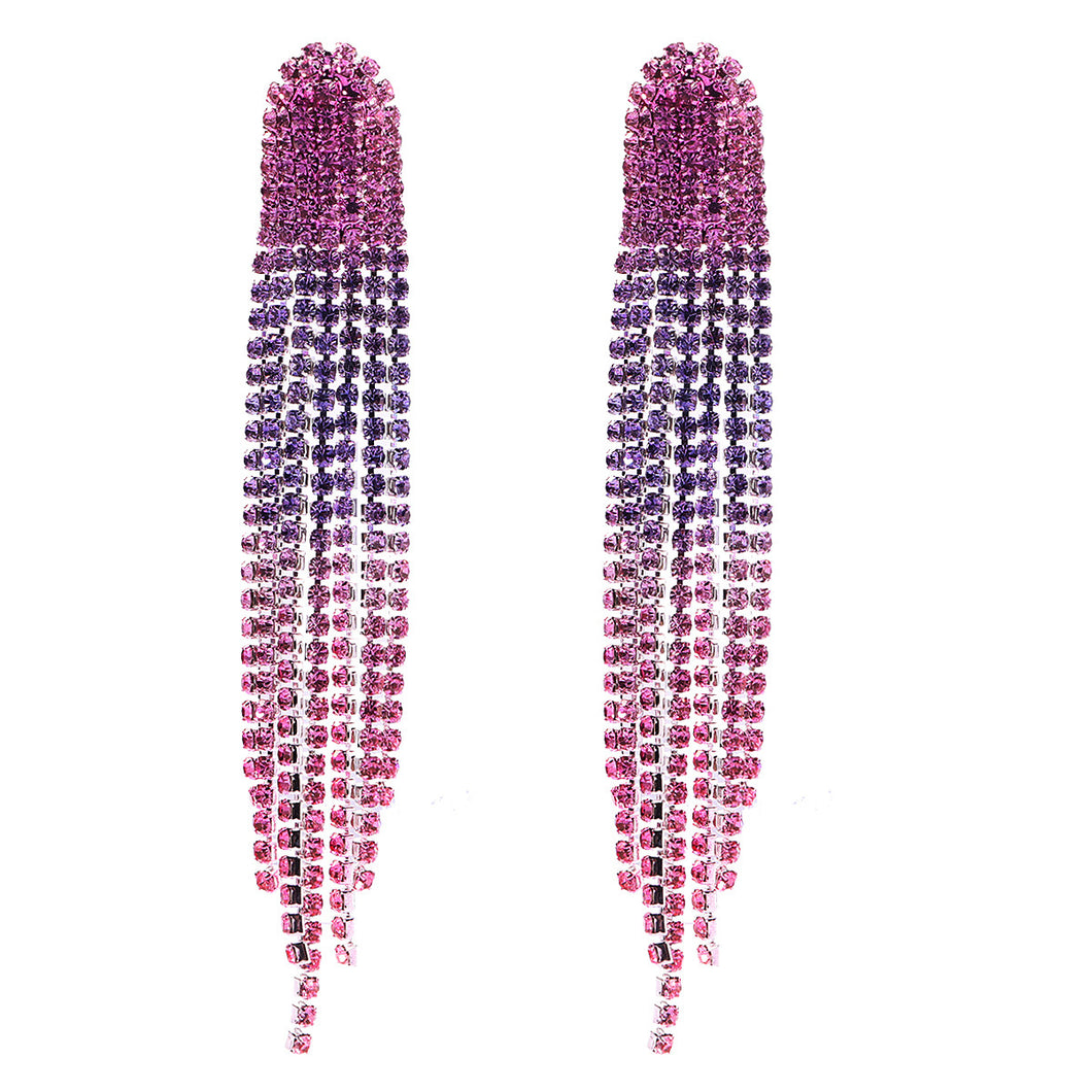 Aretes pink & purple