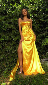 RENTA Vestido Amarillo brillo