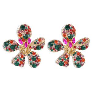 Aretes flor colors