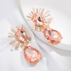 Aretes rose gold sun